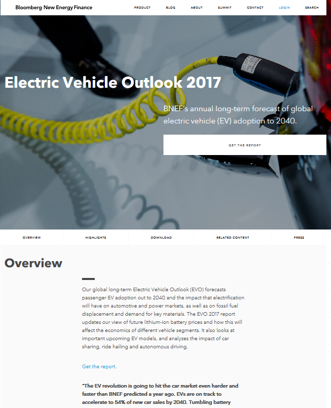 Electric Vehicle Outlook 2017 Atlas EV Hub