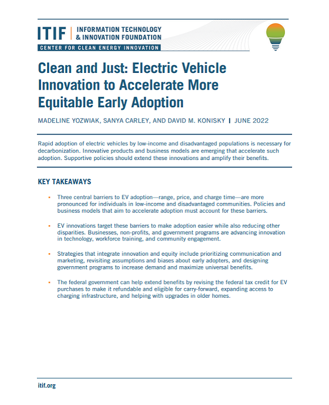 Clean and Just Electric Vehicle Innovation to Accelerate More